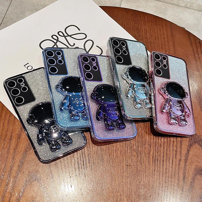 For Samsung Galaxy S24 Ultra Case Electroplating PC+TPU Smart Phone Cover