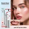 Abziehbarer Lipliner Matt Wasserdichter Lippenstift Langanhaltend Nicht verblassend Feuchtigkeitsspendender Lippen-Glanz Aufpolsternder Lippenstift