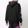 WE11DONE Logo Pattern Printed Hooded Long Sleeve Sweatshirt Unisex Sweatshirt Black WD-TH3-21-597-U-BK