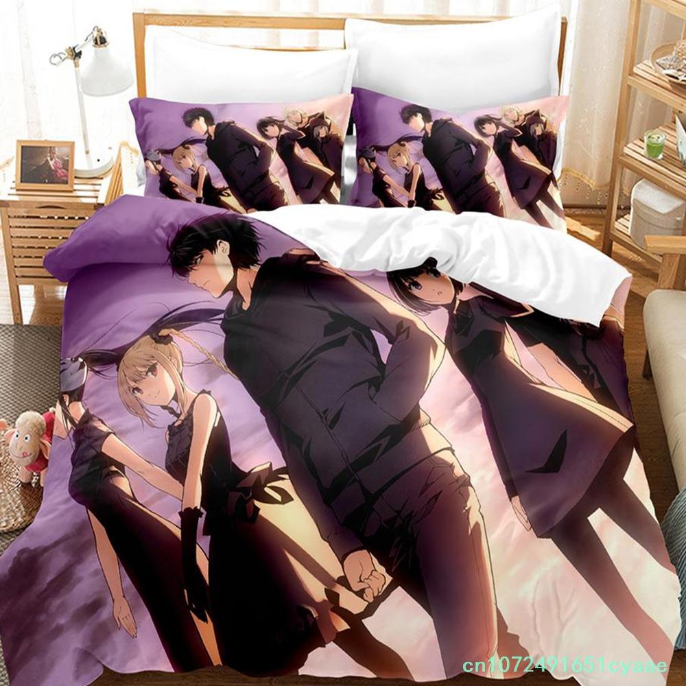 Darwin's Game Bedding Set Single Twin Full Queen King Size Bed Set Adult Kid Bedroom Duvetcover Sets Anime Kawaii