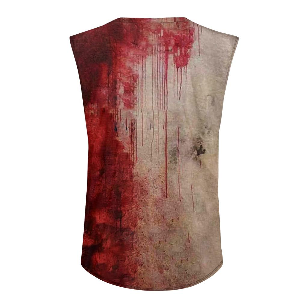 Men's Summer Solid Color Pocket Sports Vest Men's Sports Casual Vest