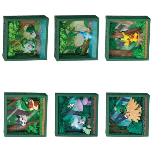 

Re-Ment Pokmon Frame Deep Green Forest 1 Box Approx. H90 x W140 x D50mm Made of PVC, ABS, and Acrylic