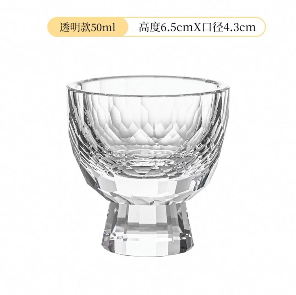 Handmade Carved Crystal Glass Whisky Glasses, Household Foreign Wine Glasses, Water Glasses, Gift Collection