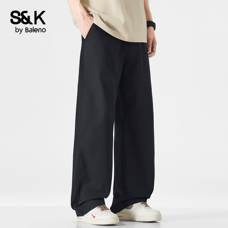 Baleno S&K Men's Straight-Leg Casual Pants