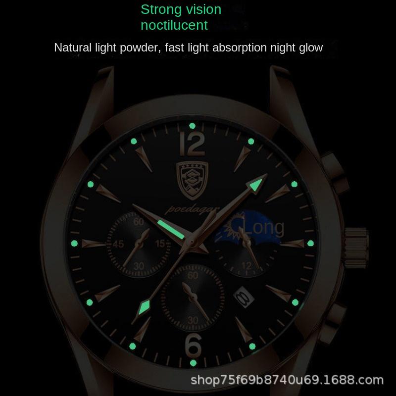 Top Neue Wasserdichte Leuchtende Herrenuhr Studentenarmband Quarz Mode Multifunktionsuhr