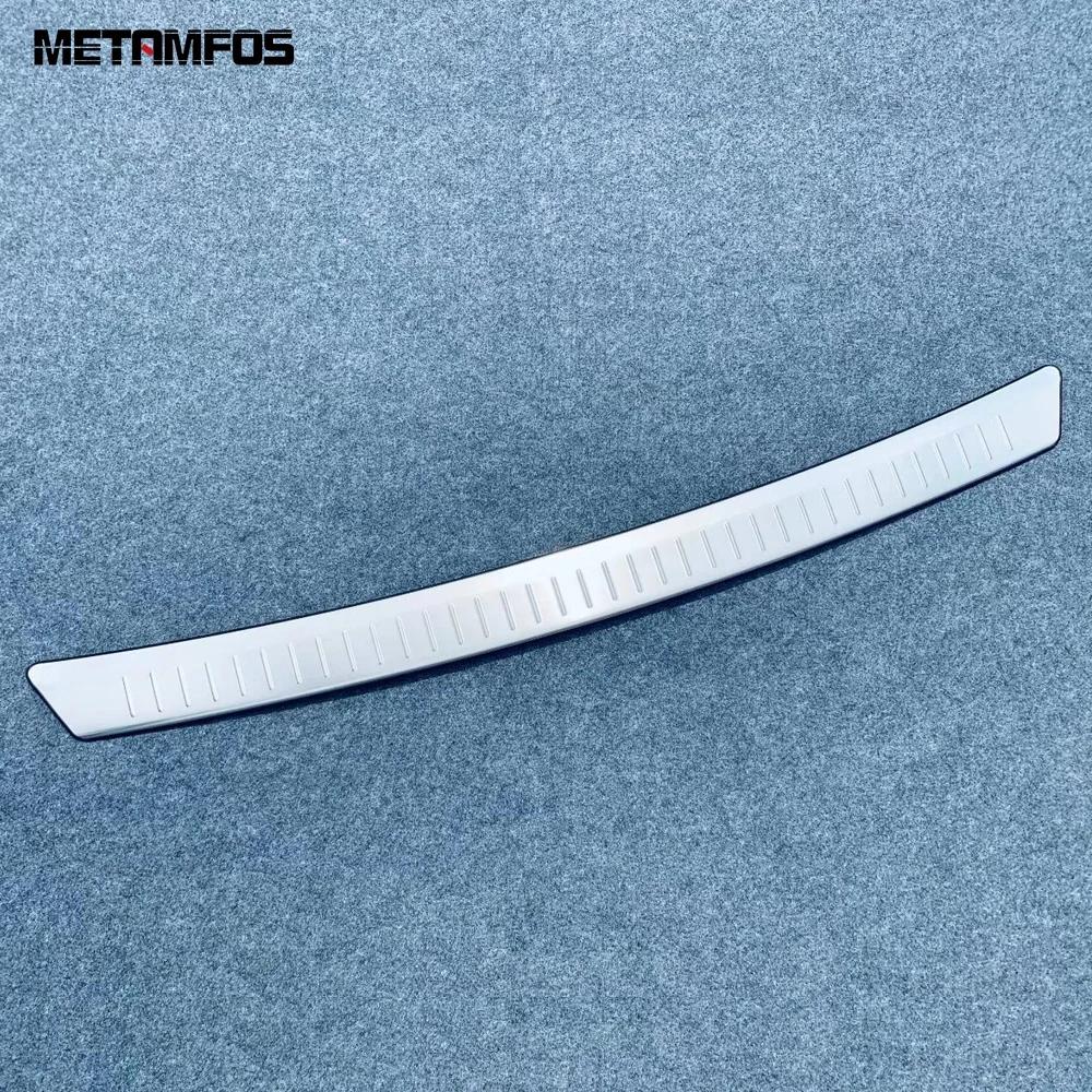 Car Accessories For Nissan Kicks    2024 Exterior Rear Trunk Bumper Foot Plate Tailgate Door Sill Scuff Guard Plate