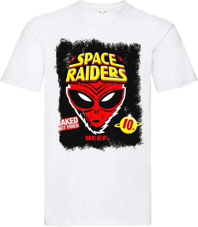 

film movie birthday horror halloween retro mens t shirt for SPACE RAIDERS fans 2XL