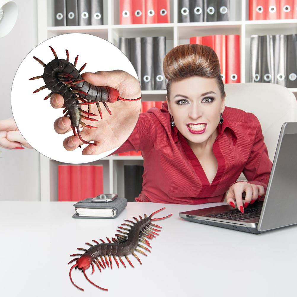 Realistic Animal Model Figurines Simulation TPR Rubber Centipede Figure Stress Relief Toy
