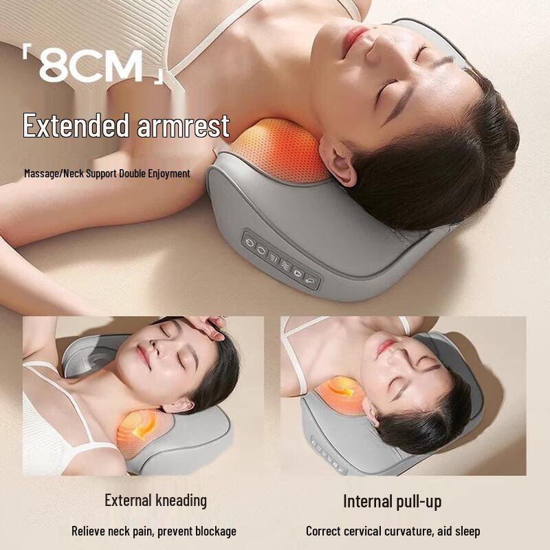 AUX Memory Foam Rechargeable Massage Cushion with Heat CN plug (adapter included)