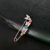 Elegant Pin Blomst Emalje Brosje Dame Enkel Lapel Pin Tilbehør