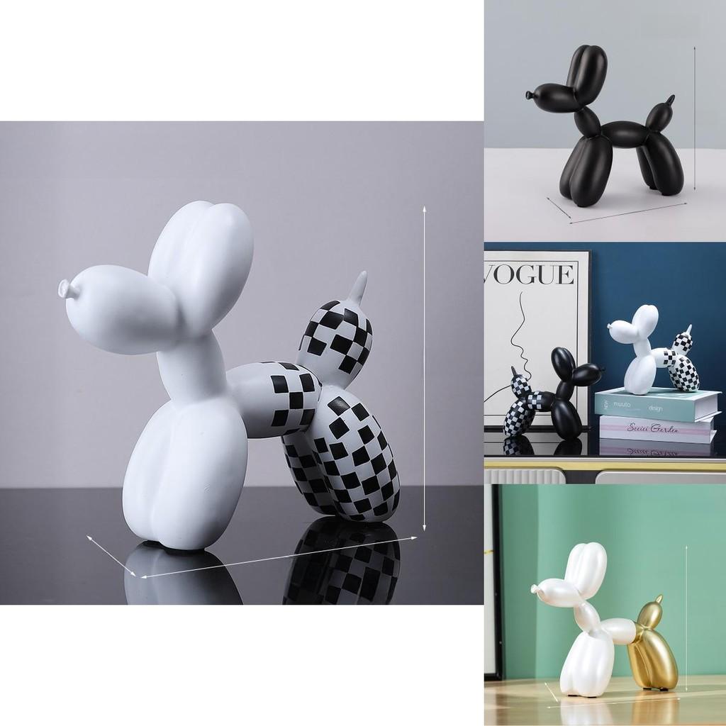 Modern Nordic Balloon Dog Resin Sculpture For Home Office Living Room Decor Gift