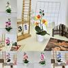 Creative 26cm Simulated Butterfly Orchid DIY Gifts Artificial Flower Bonsai Faux Flowers for Home Wedding Decor