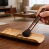 Yousheng Wood Tea Brush with Nylon Bristles Multi-Purpose Cleaning Tool for Teapot Coffee Machine Deep Cleaning Kung Fu Tea Ceremony Accessory Dusting