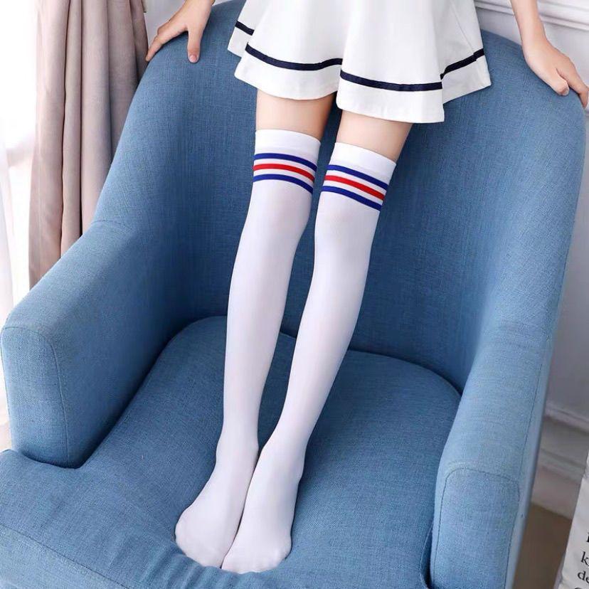 Children'S Stockings Velvet Girls' Stockings Knee Socks Summer Thin Children'S Long Socks Big Children'S Football Socks