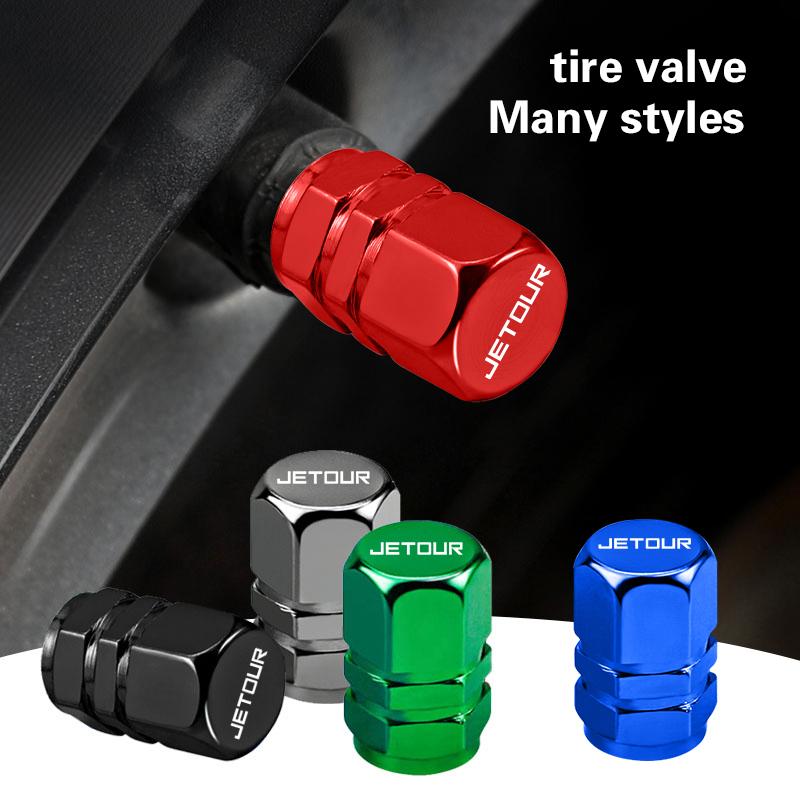 Car Wheel Tire Valve Cap Air Stem Dust Cover Auto Emblem LKDL6 Accessories For Jetour X70 X90 X70S PLUS Dashing X-1 X95 L6 i-DM