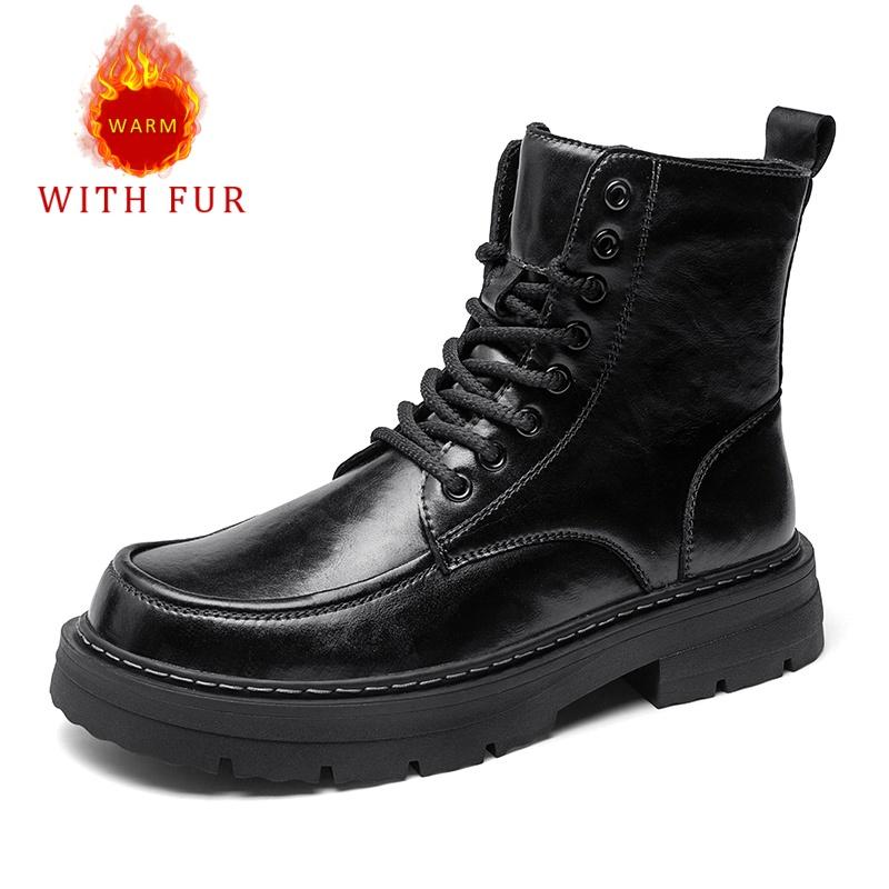 

Горячая мужская обувь для осени и зимы Классический и универсальный минималистский стиль Повседневные ботинки для отдыха, бизнеса, офиса и отдыха на открытом воздухе для мотоциклистов 45