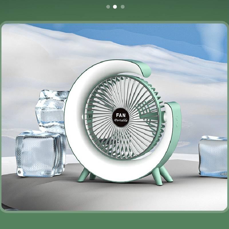 Stylish Colorful Led Desk Fan Portable Usb Rechargeable Mini Fan For Home And Office