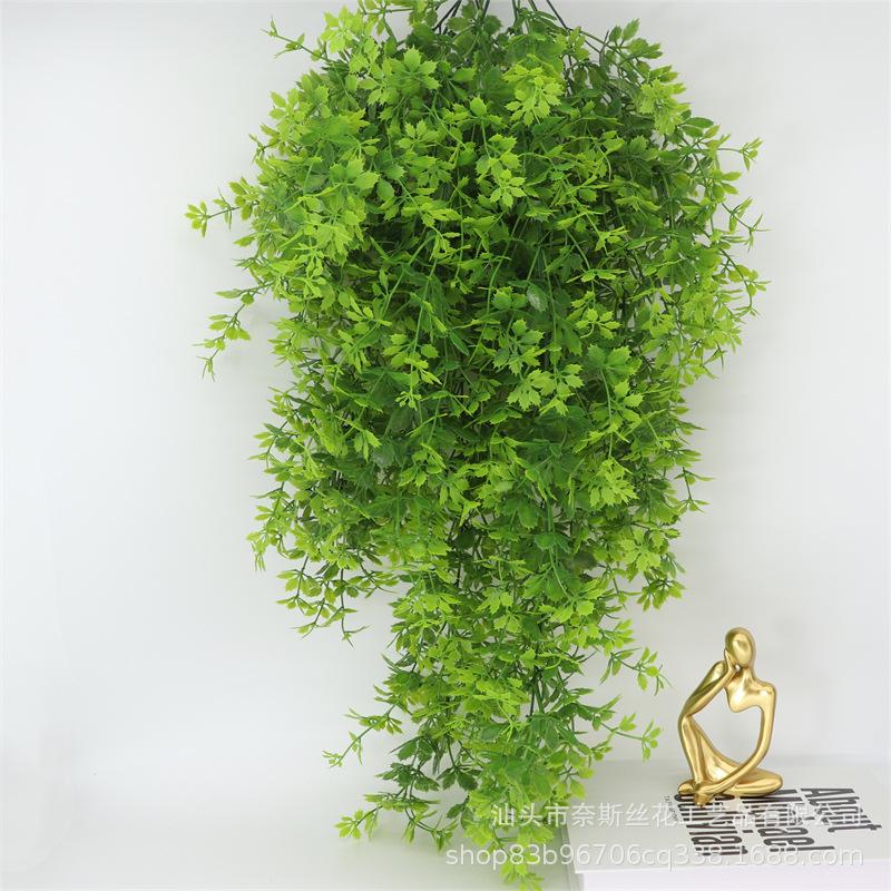Artificial Green Plant Vine Wall Decor - Ivy Grape Leaf & Spider Plant Ornament зелёный