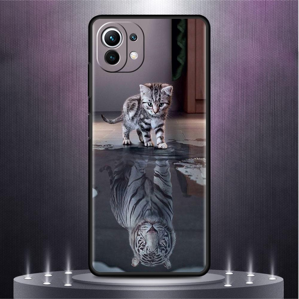Case For Xiaomi Mi Poco X3 NFC M4 F3 C40 11 11T 10T Pro 12 9T 9 10 Lite Back Soft Phone Cover Wolf Dog Cat Bird Lion Tiger