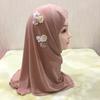 Jersey Material Kinder Hijab Zum Überziehen Islamisches Kopftuch Schönes Mädchen Hijab Schule