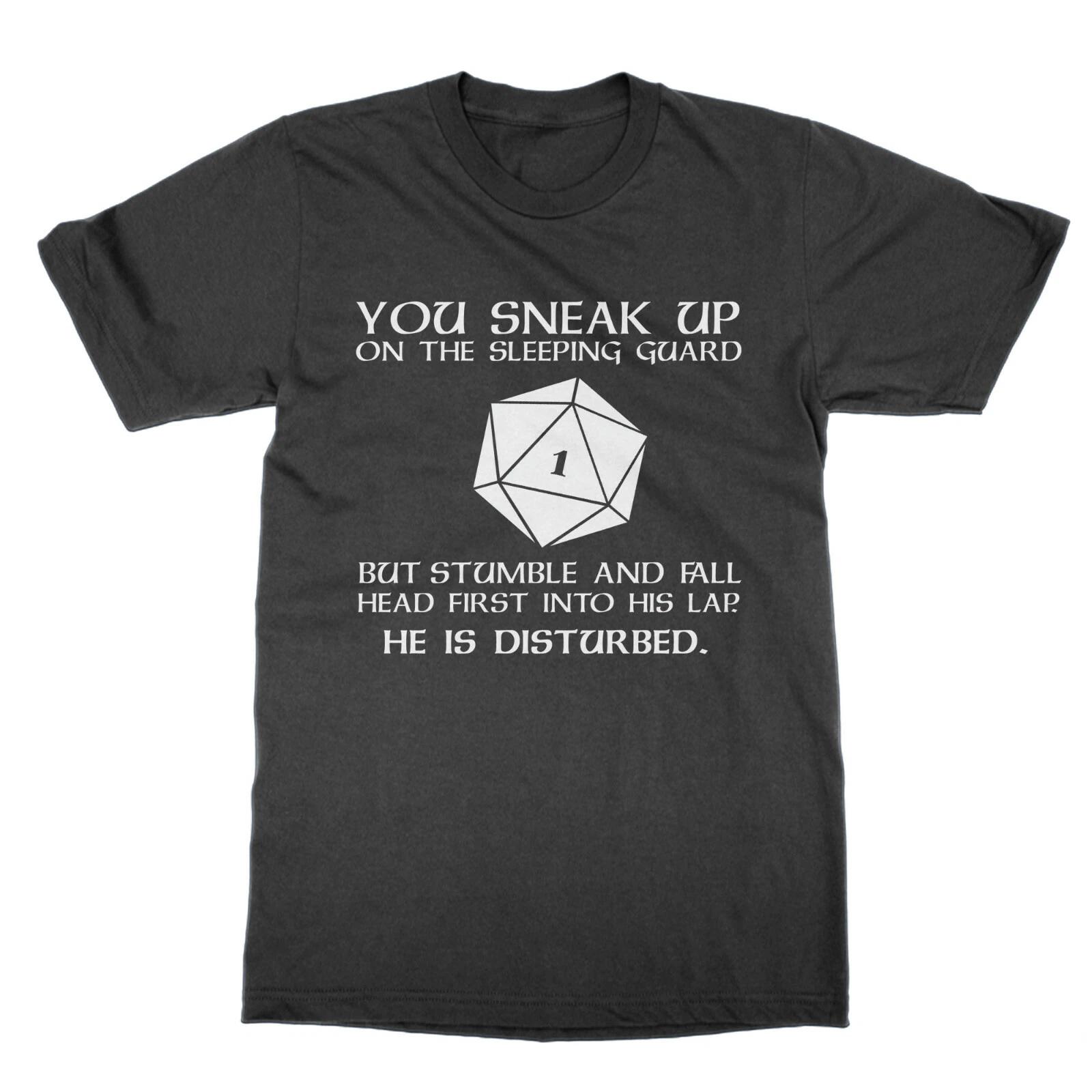 Critical Fail Dungeons Dragon T-Shirt Funny Geek Tee Dnd RPG Gift L