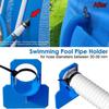Swimming Pool Pipe Holder Mount Supports Pipes 30-38mm for Intex Bestway Ground Hose Outlet with Cable Tie Pool Accessories