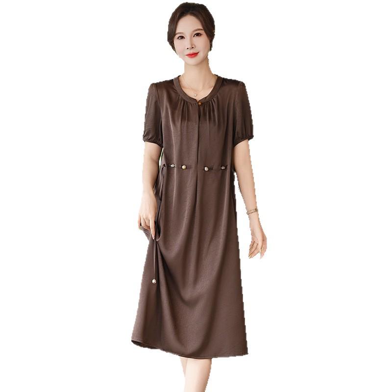 Mom's Summer 2026 Chiffon Dress: Stylish Plus Size for Middle-Aged Women