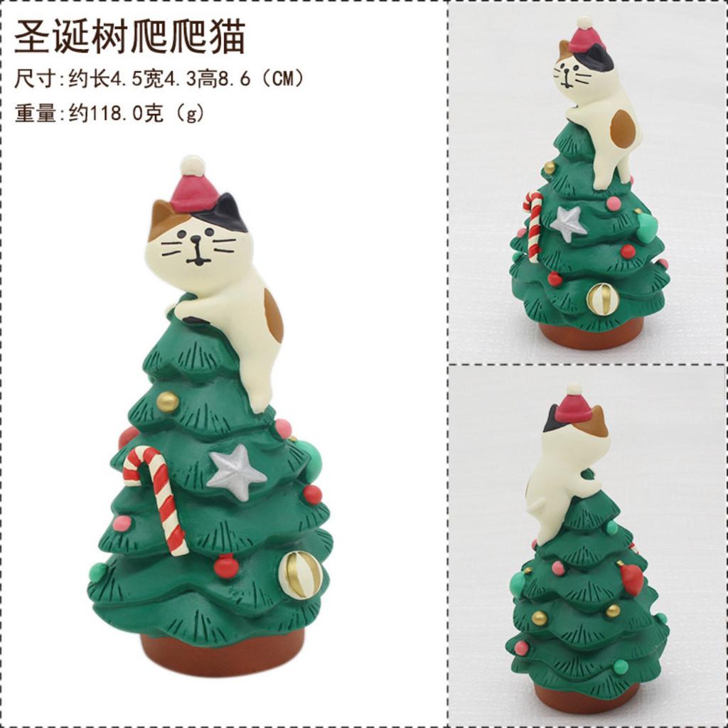 Christmas Santa Claus Japanese Miniature Resin Small Pendant DIY Decoration Home Scenic Ornaments Collection Gift