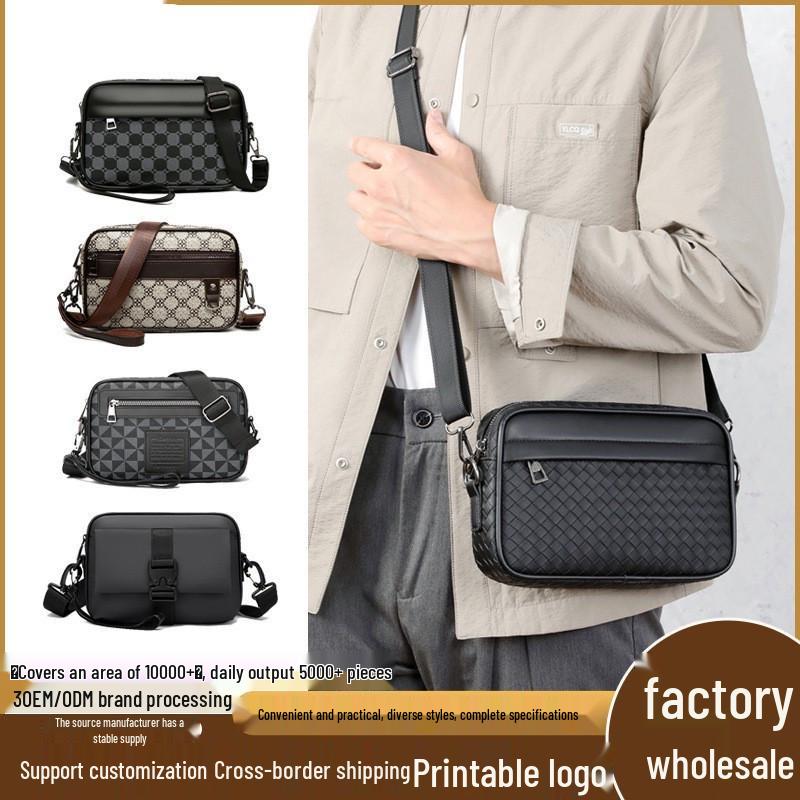 Men's Crossbody Multi-pocket Clutch Bag - High-end, Wear-resistant Business Handbag