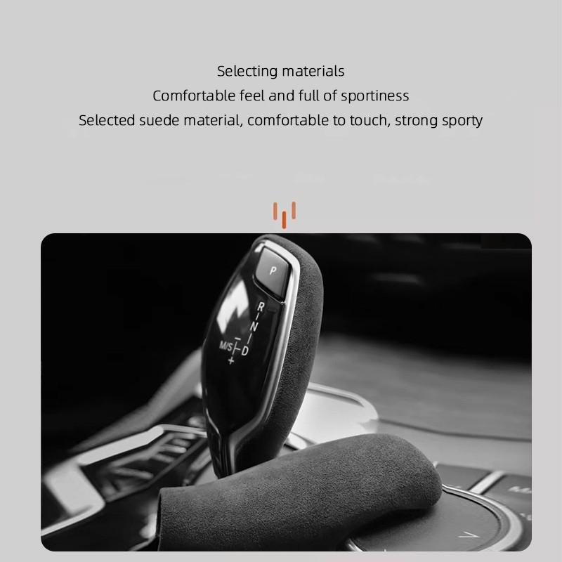 Alcantara Overlay Gear Shift Knob Cover For BMW 5 G30 G38 6 G32 7 G11 G12 X3 X4 G01 G02 G08 2018      2024
