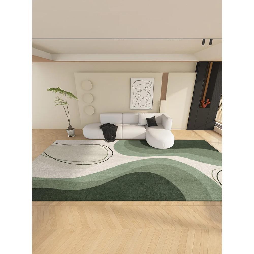 Leichte Luxusteppiche für Wohnzimmer Flauschiger Weicher Lounge Abstrakter Teppich Große Fläche Dick Schlafzimmer Deko Teppich Zuhause Plüsch Bodenmatte