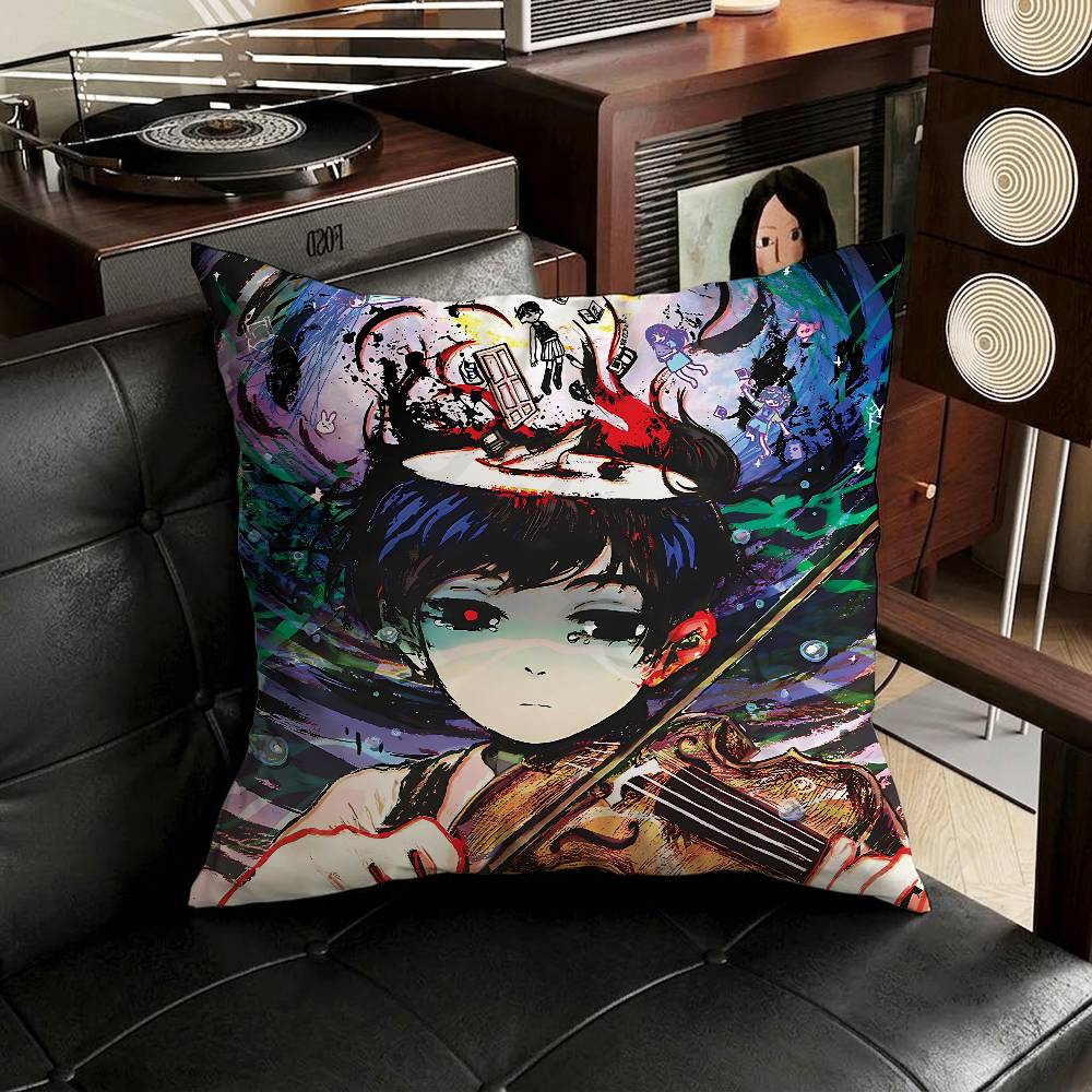 RPG Omori Cartoon pillowcase casual style decoration suitable for home decoration (excluding pillow core)