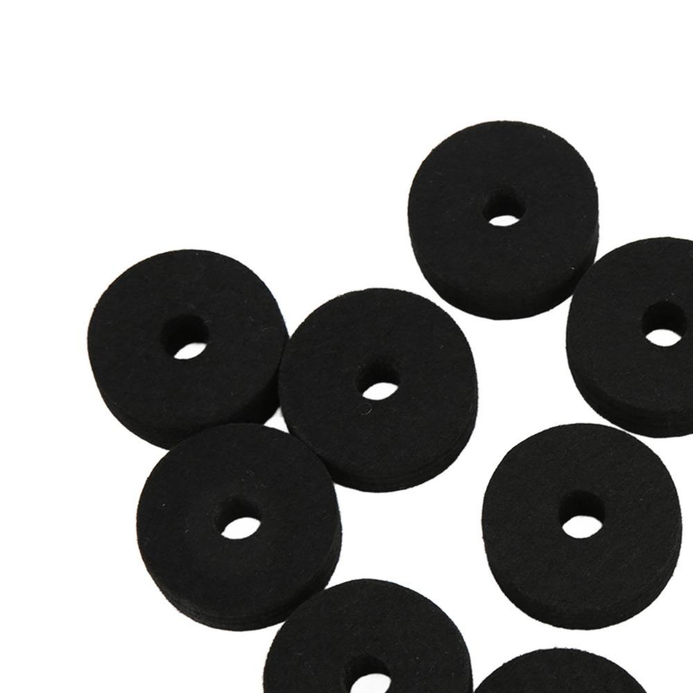 20PCS Felt Cymbal Felt Washer 4cm Diameter Cymbal Stand Parts Drum Set Accessory For Drummers чёрный