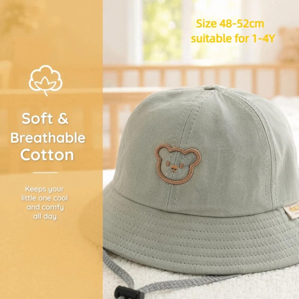 Sunscreen Baby Sun Hat Pure Cotton Panama Sun Hat Unisex Baby Bucket Hat  Beach Wear