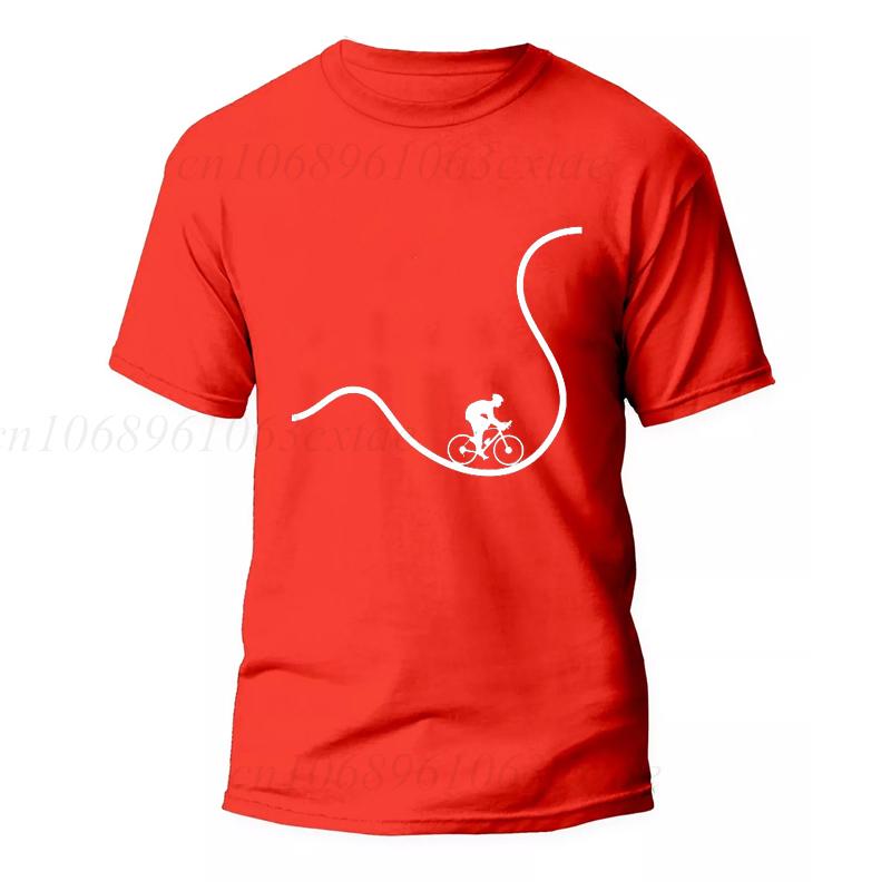 Bike Lines Radsport T-Shirts Herren T-Shirts Mode Herren Damen Freizeit T-Shirt Streetwear Radsport Liebhaber Ästhetische Hipster T-Shirts