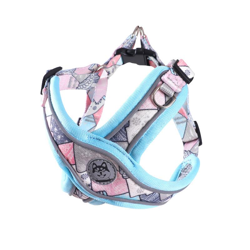 Durability Pet No-Pull Training Harness with Secure Clasp High Visibility Reflective Vest Dog Harness Leash Set