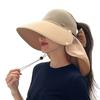 Empty Top Shawl Hat Sun Hat Summer Cycling Hat Brim Uv Face Sun Hat Neck Protection Beach Sun Protection