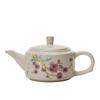 Guofeng suet jade teapot kung fu tea set bubble teapot home hospitality handmade ceramic tea cup high-end single pot