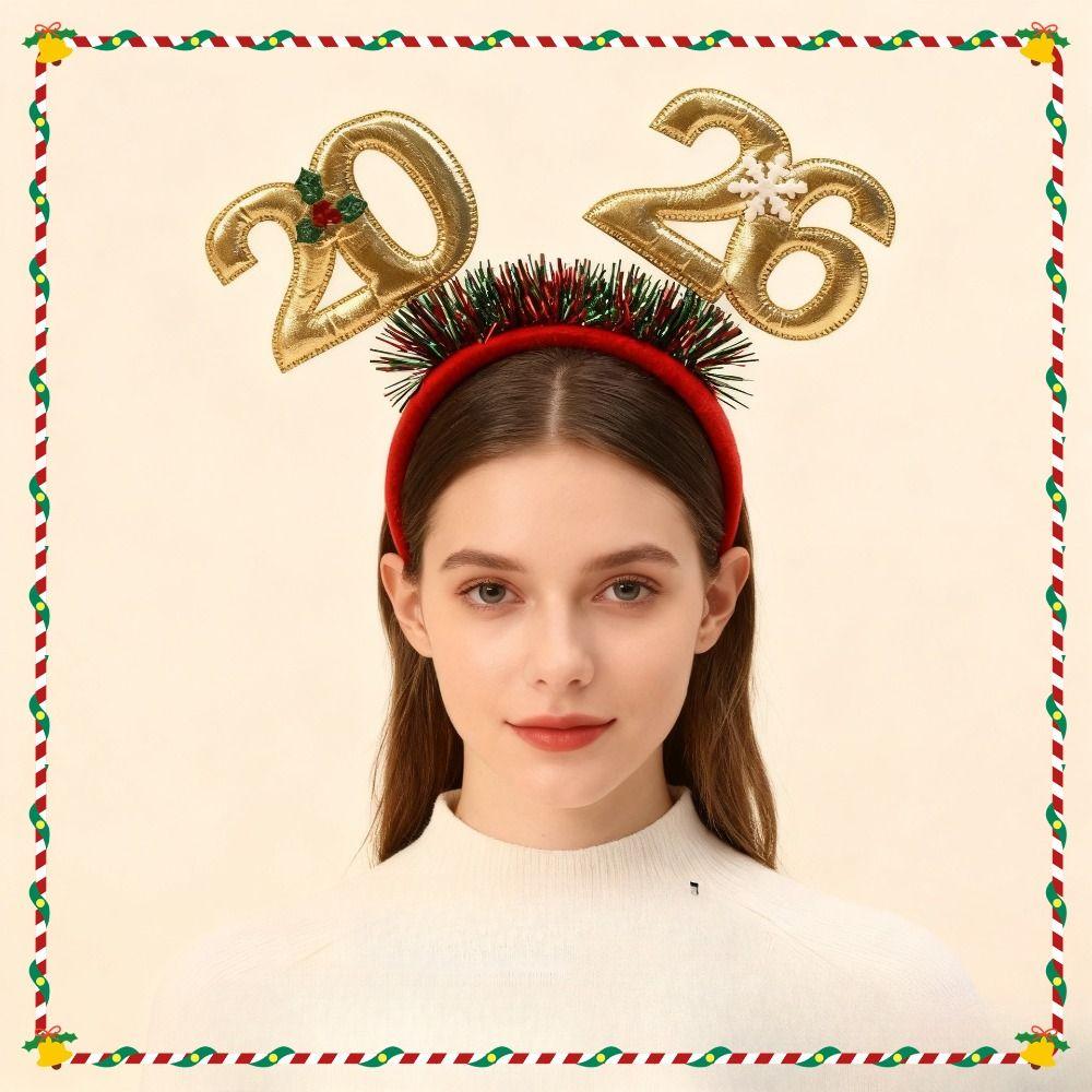 Sequin 2026 New Year Headbands Star Colorful Christmas Headband Celebration Comfortable New Year Hair Hoop New Year's Eve