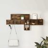 Wall mounted Nightstand Smoked Oak 100 x 12 x 43.5 cm
