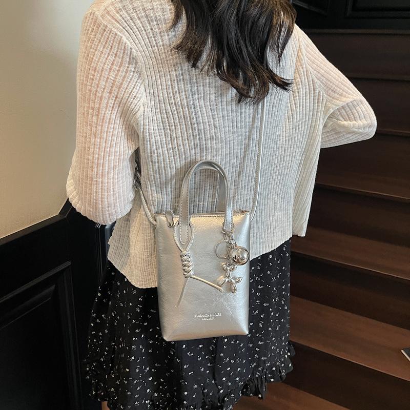 Premium Casual Bag Women's Summer Fashion Small Bag Portable Shoulder Crossbody Mobile Phone Bag Bucket Bag