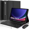 Keyboard Case - Samsung - Galaxy Tab S9 - PU Leather - AZERTY Keyboard - Wireless Mouse