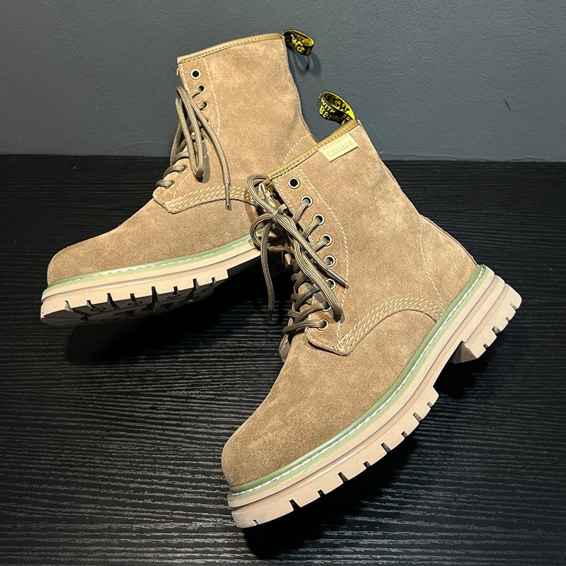 Martin boots men's 2024 new fashion couple men's Chinese help British fashion tooling boots 8668-H