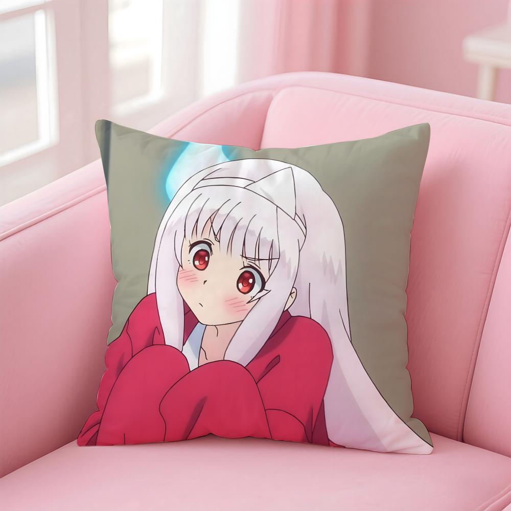 Yuuna And TheHaunted HotSpring Cushion Cover Comfortable Reversible Pillow Cover Ideal For Car Sofa Bedroom & Beyond