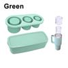 2/3/4/30 Grid Ice Cube Tray Mold for Tumbler Stanley Cup Silicone Cylinder Ice Cube Maker Mold with Lid For 20oz 30oz 40oz