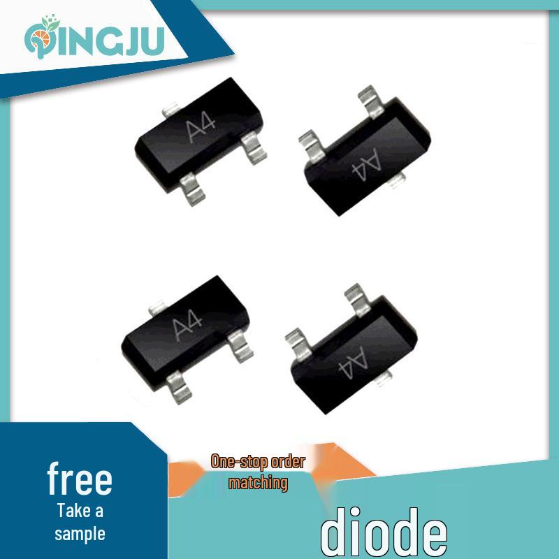 SMD High-Speed BAV70 Diode SOT-23 A4 Screen-Printed Electronic Component Switch.