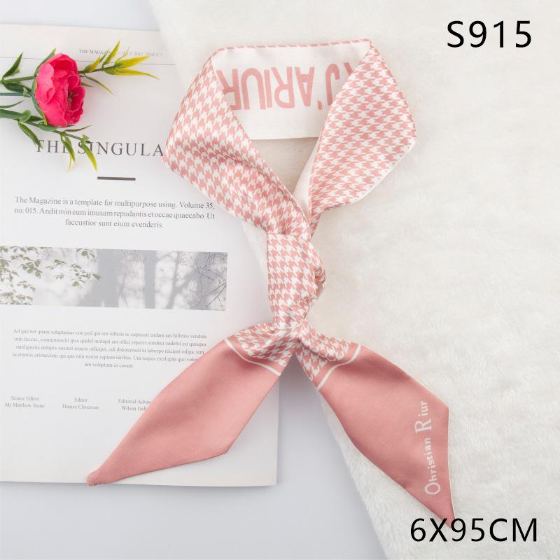 Versatile Vintage Silk Scarf: Hair Tie, Headband, Bag Accessory