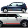 2Pcs Racing Style Car Stickers For Renault Clio RS R.S. MK2 MK3 MK4 Side Door Body Skirt PVC Film Decals Auto Tuning Accessories