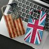 Чохол для телефону з прапорами США та Великої Британії для iPhone 17 16 15 14 Plus 13 12 11 Pro Max Вінтажний прапор Америки Блискітки Юніон Джек Ударостійкий чохол