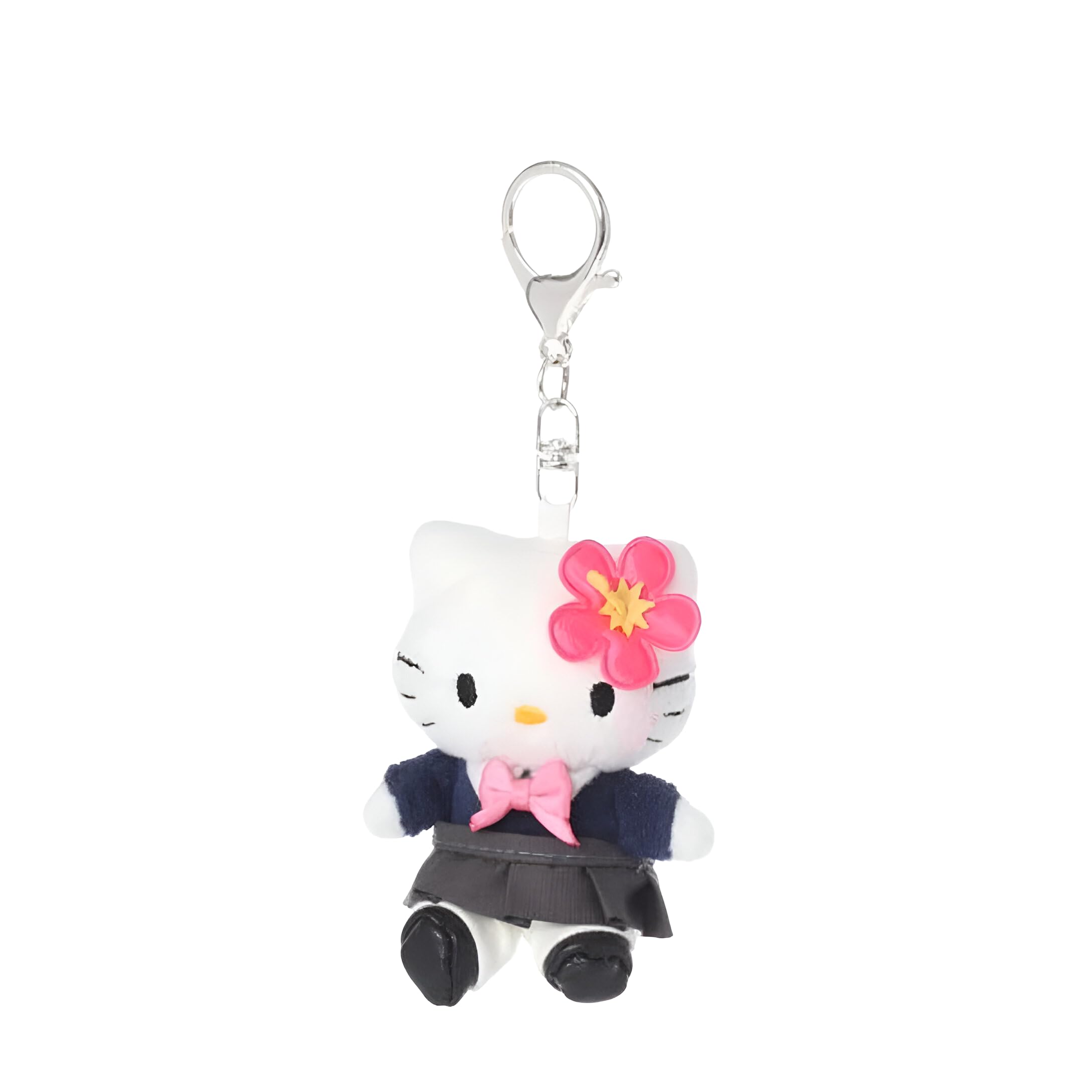 

Hello Kitty Plush Mascot Holder Pendant Plush Key Ring Keychain Cute Character Goods 50th Anniversary [Reloading] (Pink/JK) [Product]